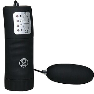 Vibrator You2Toys Velvet Egg Negru pe Denysa.ro