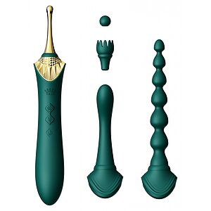 Vibrator Zalo Bess 2 Clitoral Massager Verde pe Denysa.ro