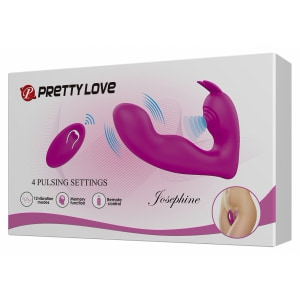 Josephine Vibrator Dublu Pentru Punctul G și Clitoris Mov
