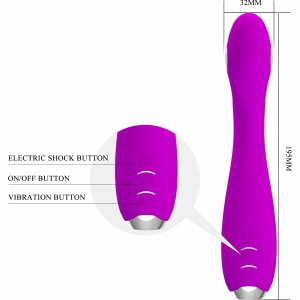 Vibrator Hector Pentru Punctul G, Electroșoc, Reîncărcabil Mov