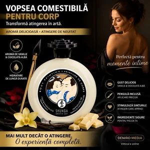 Vopsea Masaj Comestibilă Ciocolată-Vanilie 100ml