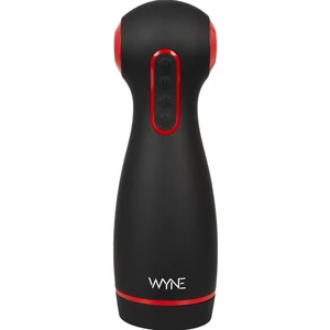 WYNE Dual‑Motor Masturbator — 10 Vibrații, 7 Aspirații Negru