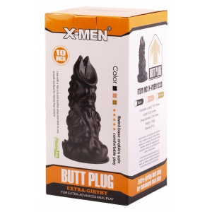 X Men Monster Plug 4, Ventuză Puternică, 23 cm Ø9 cm Negru