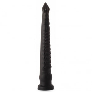X Men Plug Anal PVC Negru cu Ventuză, 59 cm, Stimulare pe Denysa.ro