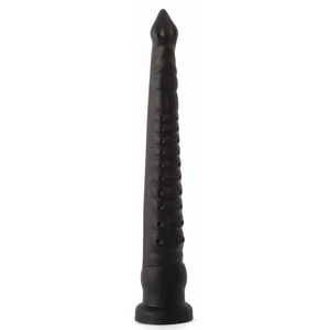 X Men Plug Anal PVC Negru cu Ventuză, 59 cm, Stimulare pe Denysa.ro
