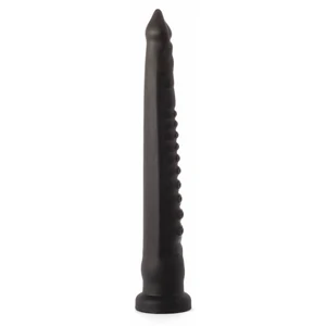 X Men Plug Anal PVC Negru cu Ventuză, 59 cm, Stimulare