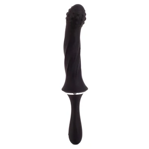 X Men Plug Anal Vibrant Black II 3 Moduri 10 Trepte Negru pe Denysa.ro
