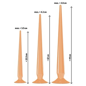You2Toys Set Super Long Plug Anal — 3 Dimensiuni