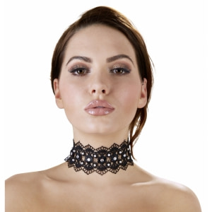 Zgardă Choker Rhinestones Negru Zgardă Choker Rhinestones Negru pe Denysa.ro