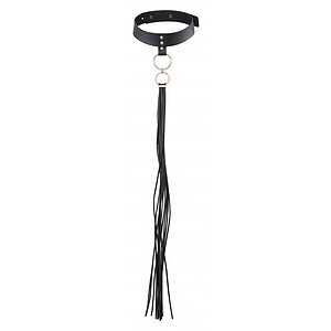 Zgardă cu Lesă Maze Tassel Choker Negru pe Denysa.ro