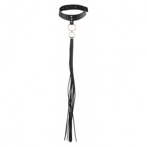 Zgardă cu Lesă Maze Tassel Choker Negru pe Denysa.ro