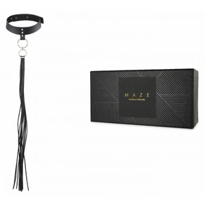 Zgardă cu Lesă Maze Tassel Choker Negru