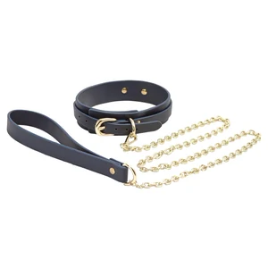 Zgarda Și Lesă Bondage Couture Albastru Zgarda Și Lesă Bondage Couture Albastru pe Denysa.ro