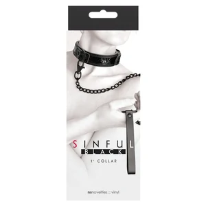 Zgardă Sinful Lățime 2.6cm NS Novelties Negru