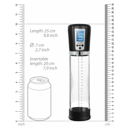 Premium Rechargeable Automatic LCD Pump - Transparent