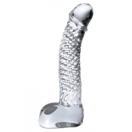 Dildo Sticlă Icicles No.61 Transparent