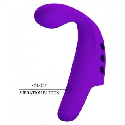 Pretty Love Gorgon Vibrator Pentru Deget Reîncărcabil 10 Moduri Mov