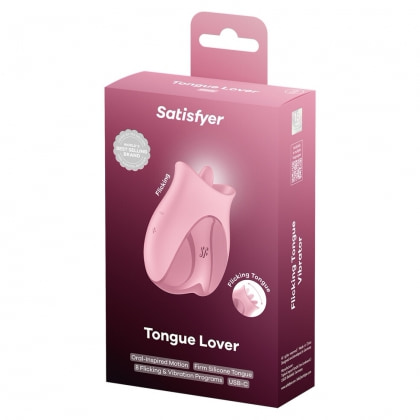 Satisfyer Tongue Lover Limbă Flicker Reîncărcabilă 8 Moduri Roz