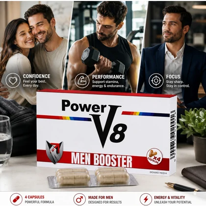 4 Pastile Pentru Erecție Și Potență Power V8