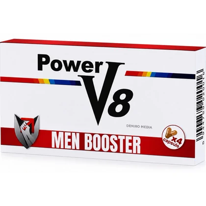 4 Pastile Pentru Erecție Și Potență Power V8