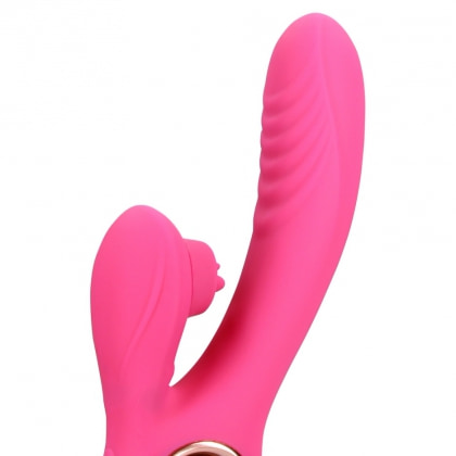 Loveline Rabbit Heat – Limbă Oscilantă, încălzire 13.5 cm Roz