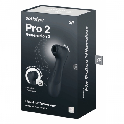Satisfyer Pro 2 Generation 3 With Liquid Air Dark Grey Negru