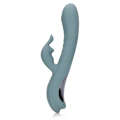 Vibrator Rabbit Loveline By Shots Pentru Stimulare Dublă Gri