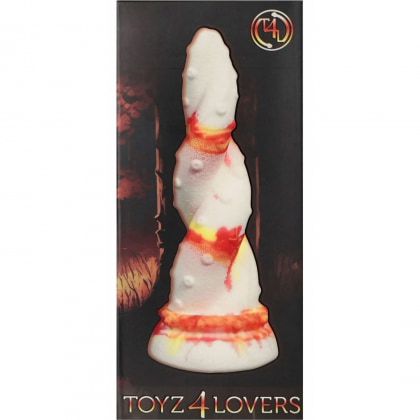 Jafarlo Monster – Dildo Din Silicon cu Ventuză Roșu