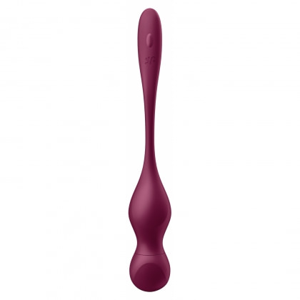 Satisfyer Love Birds Vary Set Kegel Reîncărcabil 3 Greutăți Vișiniu