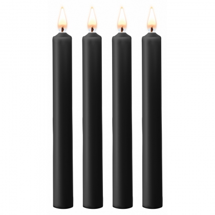 Set 4 Lumânări Negru