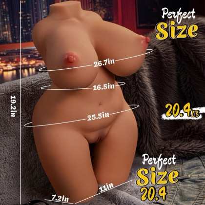 Mistress Basilia Torso Masturbator 3 Orificii Impermeabil
