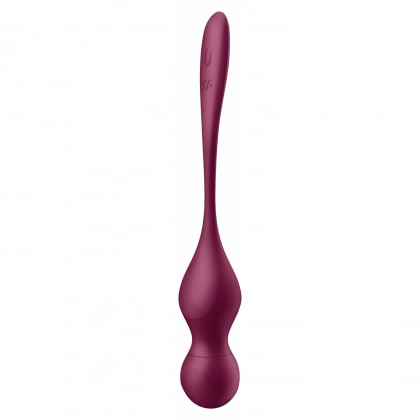 Satisfyer Love Birds Vary Set Kegel Reîncărcabil 3 Greutăți Vișiniu