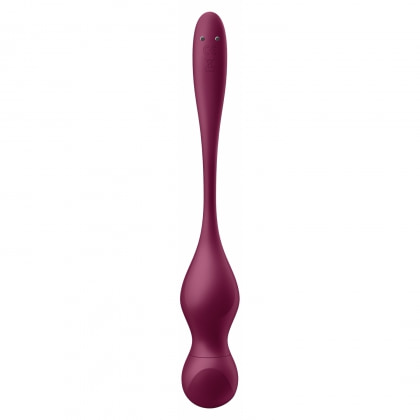 Satisfyer Love Birds Vary Set Kegel Reîncărcabil 3 Greutăți Vișiniu