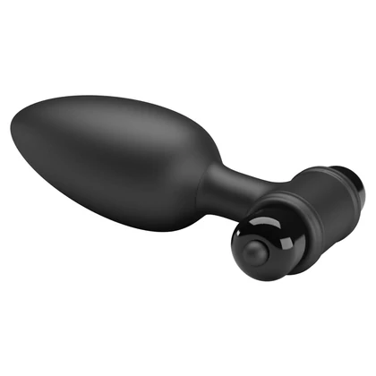 Debra Plug Anal Vibrant 10 Funcții, Flared — Negru