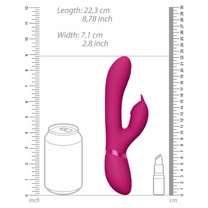 Aimi Pulse Wave and Vibrating Punctul G Rabbit Roz