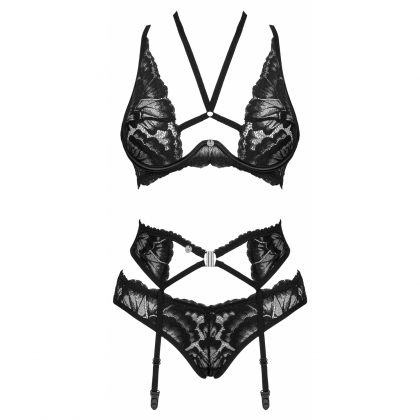 Set Obsessive Alessya Negru XS-S