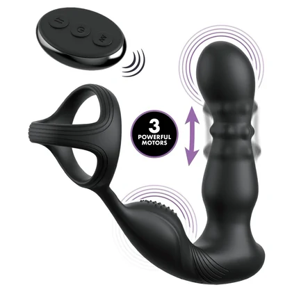 Anal Fantasy Elite Slide Glide 10 Funcții Reîncărcabil Negru