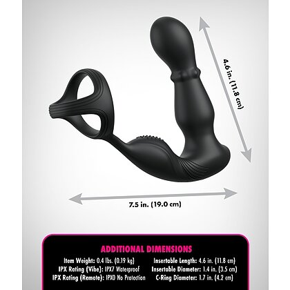 Anal Fantasy Elite Slide Glide 10 Funcții Reîncărcabil Negru