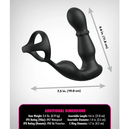 Anal Fantasy Elite Slide Glide 10 Funcții Reîncărcabil Negru