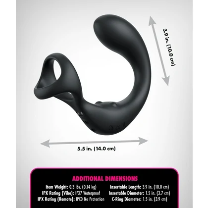 Anal Fantasy Elite Taint Alizer Prostată Perineu 3 Viteze Negru