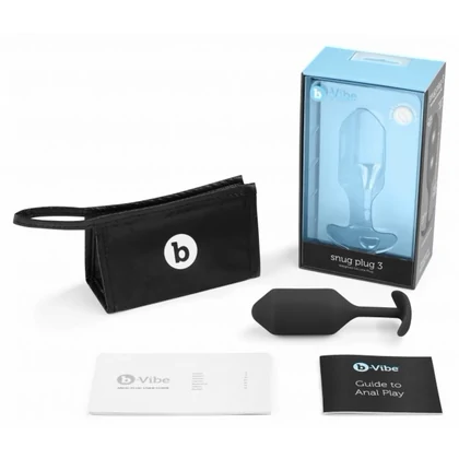 Anal Plug B-Vibe Snug 3 Negru