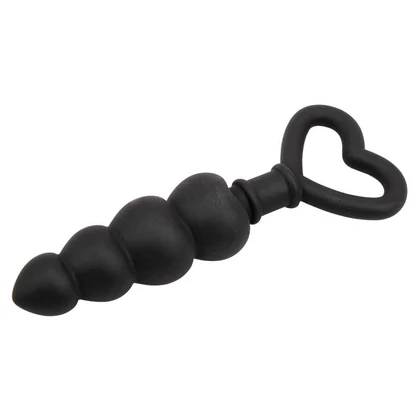 Anal Plug Beaded Luv Probe Negru