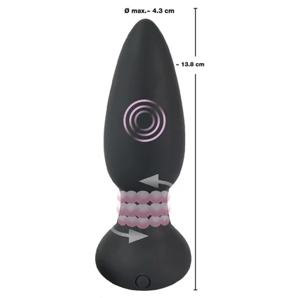 Anal Plug Black Velvets RC Rotating Negru