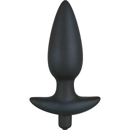 Anal Plug Cu Vibrații Black Velvet Large Negru