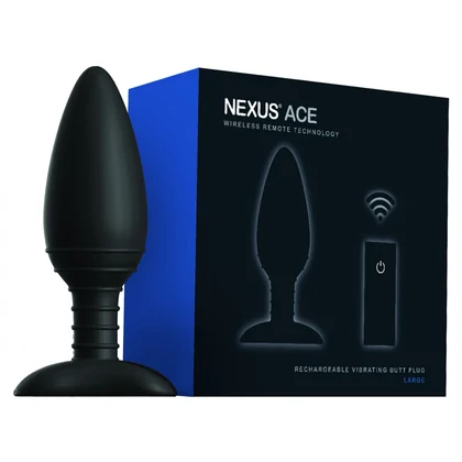Anal Plug Cu Vibrații Ace Large Nexus Negru