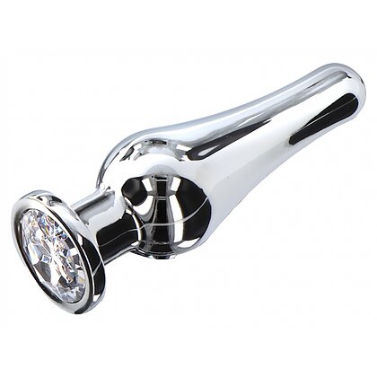 Anal Plug Diamond Bijou Medium Argintiu