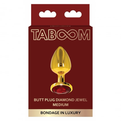 Anal Plug Diamond Jewel Medium Auriu