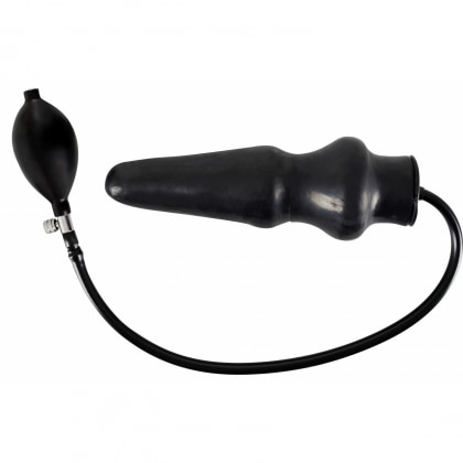 Anal Plug Latex Gonflabil 19.5cm Negru