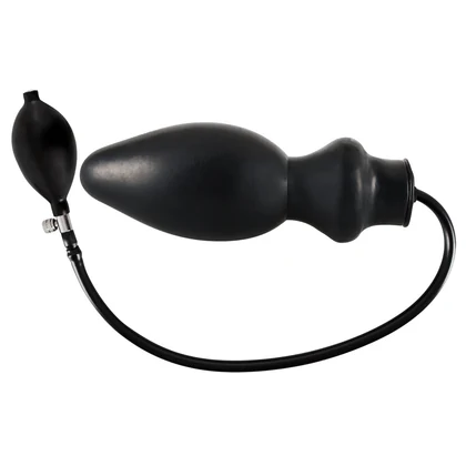 Anal Plug Latex Gonflabil 19.5cm Negru