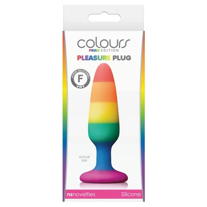 Anal Plug Pleasure Rainbow Small Multicolor